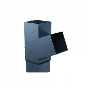 Quadratischer Abzweig NIAGARA – Verbindungselement für eckige Fallrohre und Kastenrinnen