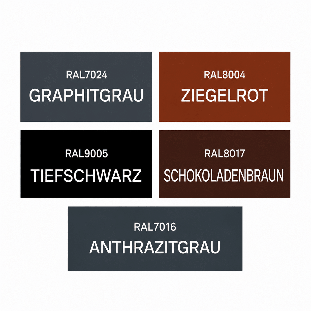 RAL Farben Modulare Dächer