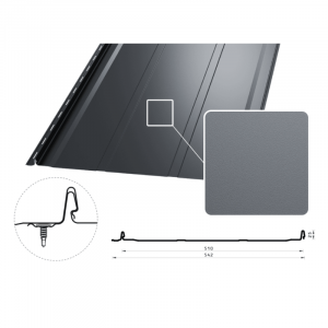 Stehfalz IRON CLICK mit (Prägung)