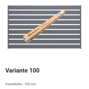 Zaunsystem VARIANTE 100 von Budmat – moderner Stahlzaun für stilvolle Grundstücksbegrenzungen