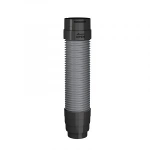 Ruroflex PLUS 125/150 KLICK – flexibler Kaminanschlusskanal für Lüftungssysteme, passend für 100–150 mm Durchmesser, einfache Montage mit Schnellverschluss.