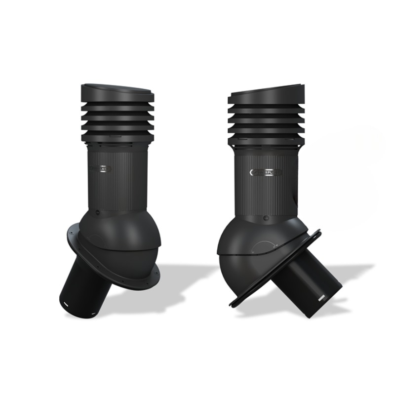 „Dachentlüfter gedämmt Ø125/150 WiroVent EVO – isolierter Lüftungskamin für zuverlässige Dachentlüftung“