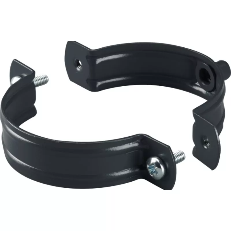 Fallrohrschelle TITANIUM aus Titan-Stahl, rostfrei und langlebig