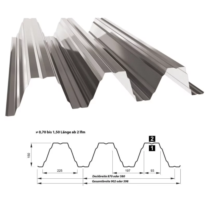 Trapezbleche-TP150-Maassbleche