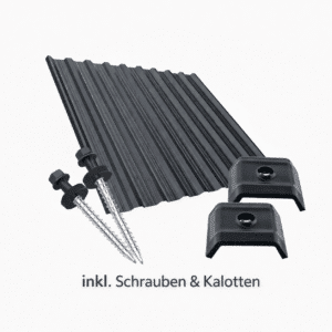 Komplettpaket Trapezblech TP18 0,50 mm mit Zubehör