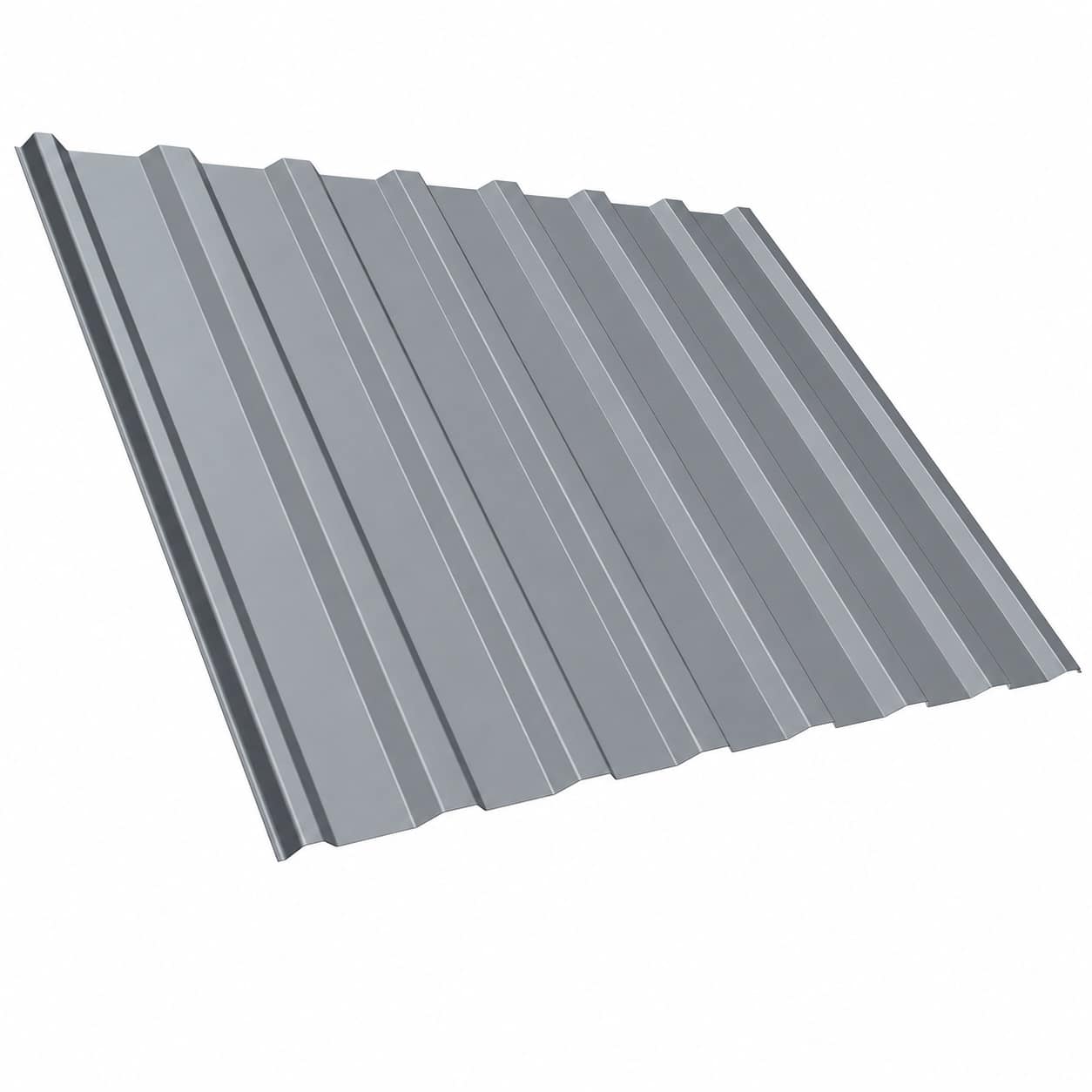 Trapezblech TP20 0,63 mm mit 200 µm HPS Beschichtung in RAL7040