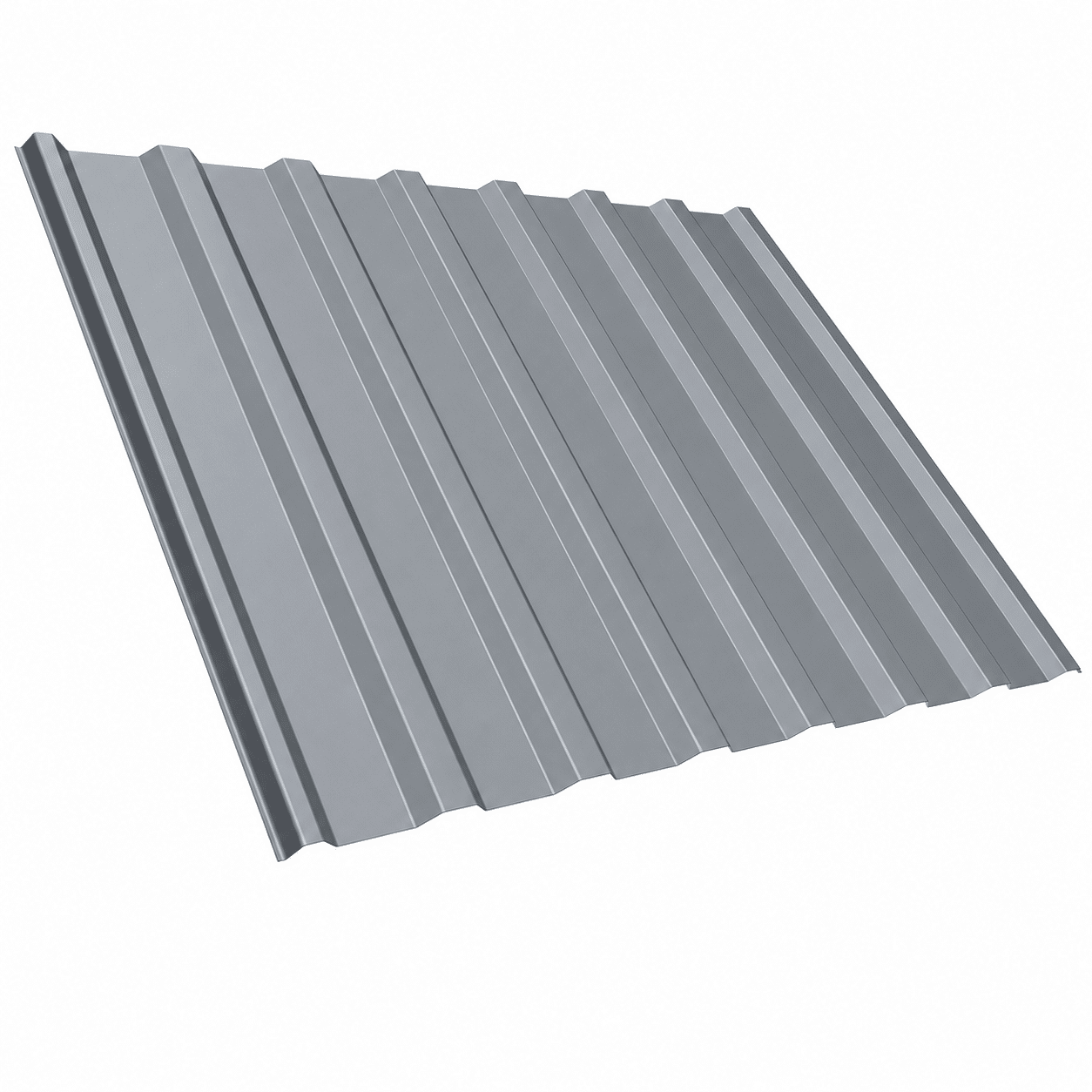 Trapezblech TP18 0,63 mm mit 200 µm HPS Beschichtung in RAL7040