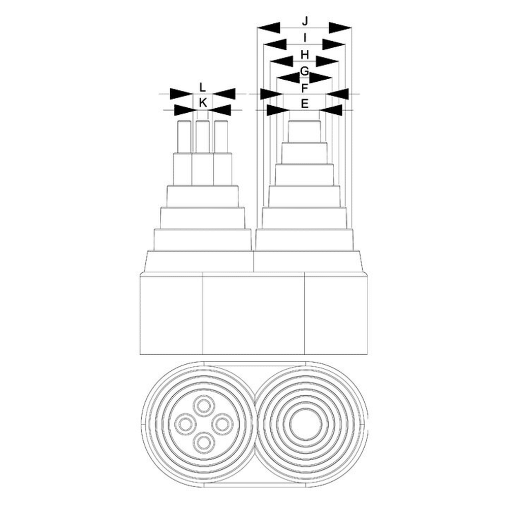 Kabeldurchmesser Solar- und Photovoltaik-Übergang Ø 5–47 mm für Stehfalz