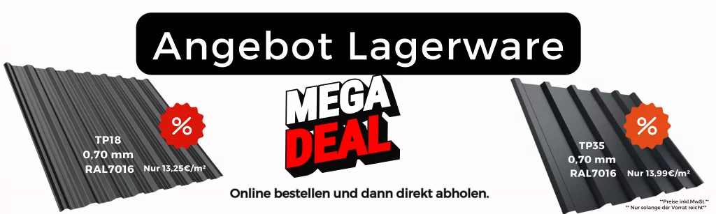 Trapezblech TP18 und TP35 Lagerware zum Sonderpreis bei MAASS Bleche – sofort verfügbar